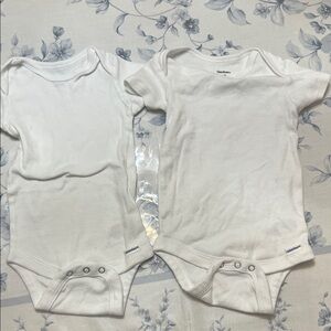 Gerber Classic White Baby Bodysuits